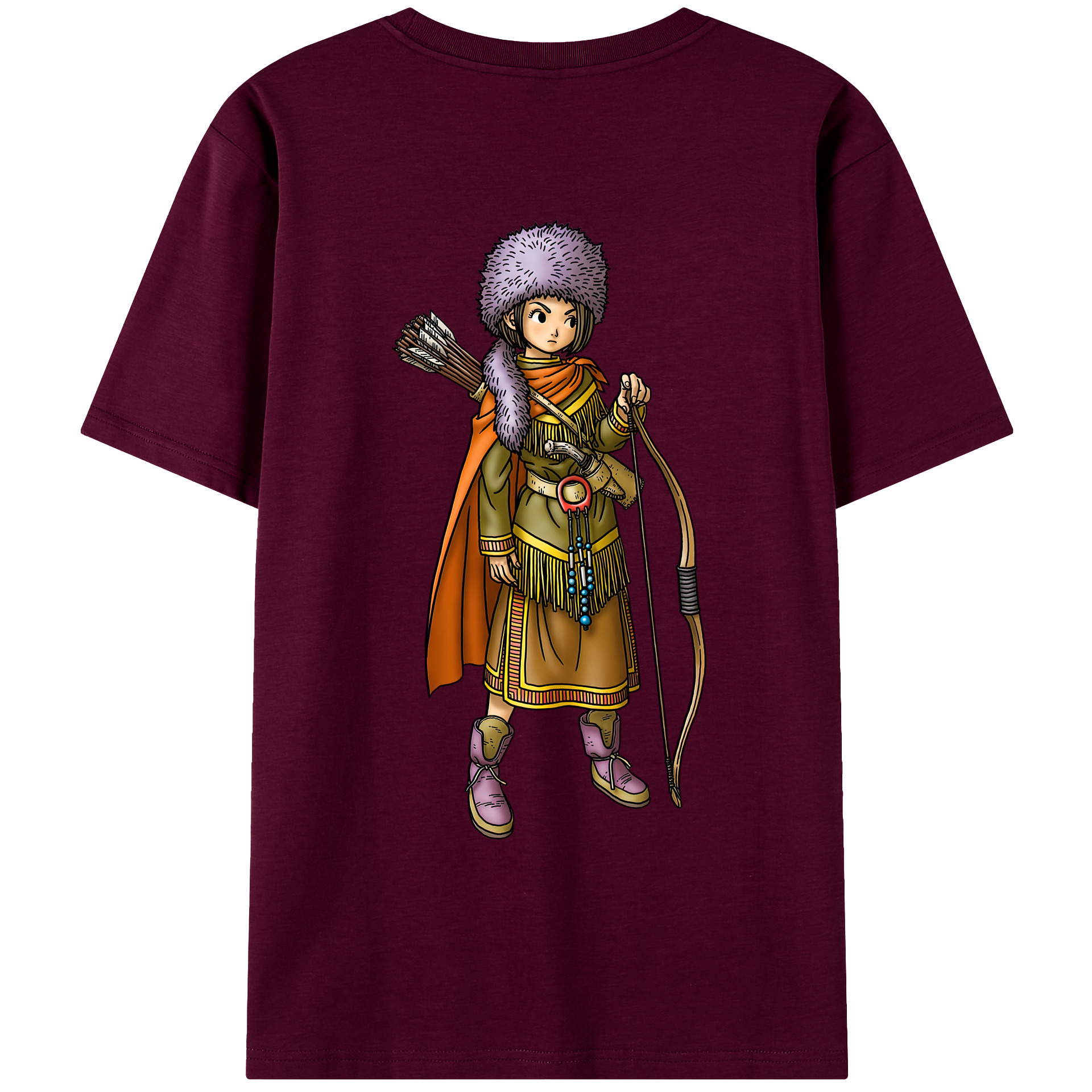 （画像用） ドラゴンクエスト Doragon Kuesuto Dragon Quest レディース半袖Tシャツ(バックプリント)